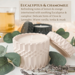 Eucalyptus & Chamomile Scented Candle