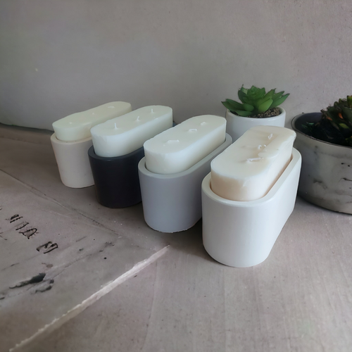 Bergamot, Jasmine & Musk - Oval Candle Refill
