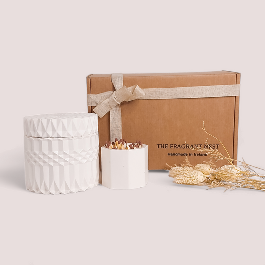 White Scented Candle Gift set Ireland