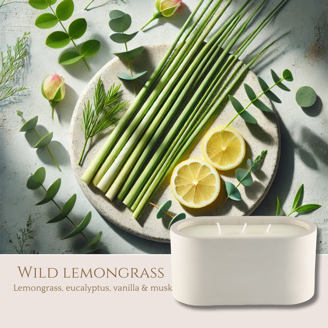 Wild Lemongrass - Oval candle