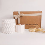 Christmas Geo Candle Gift Set - Orange Cinnamon & Clove