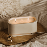 Oval Candle & Tray Gift Set
